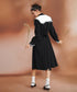 Deer Embroidery Collar Dress